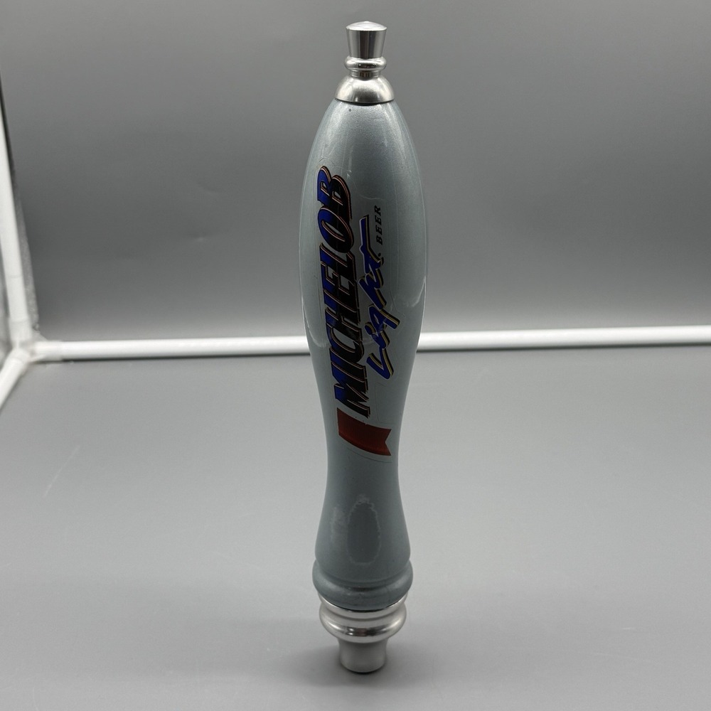 Michelob Light 11.5" Silver Beer Tap Handle 1990s‎ Vintage